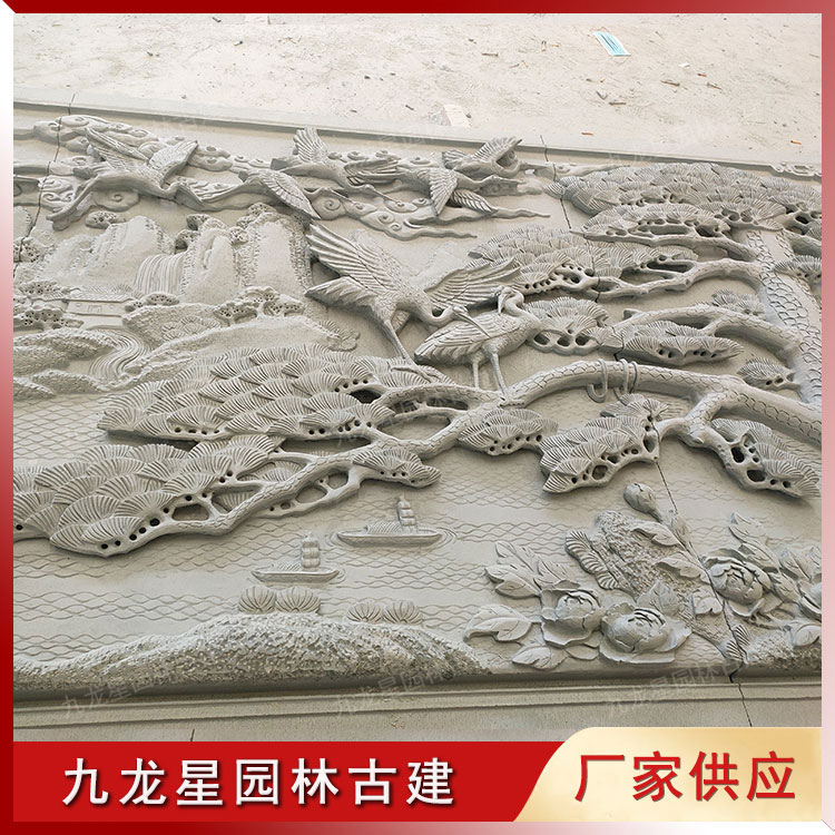 1645599960735217.jpg 松鶴浮雕石雕壁畫